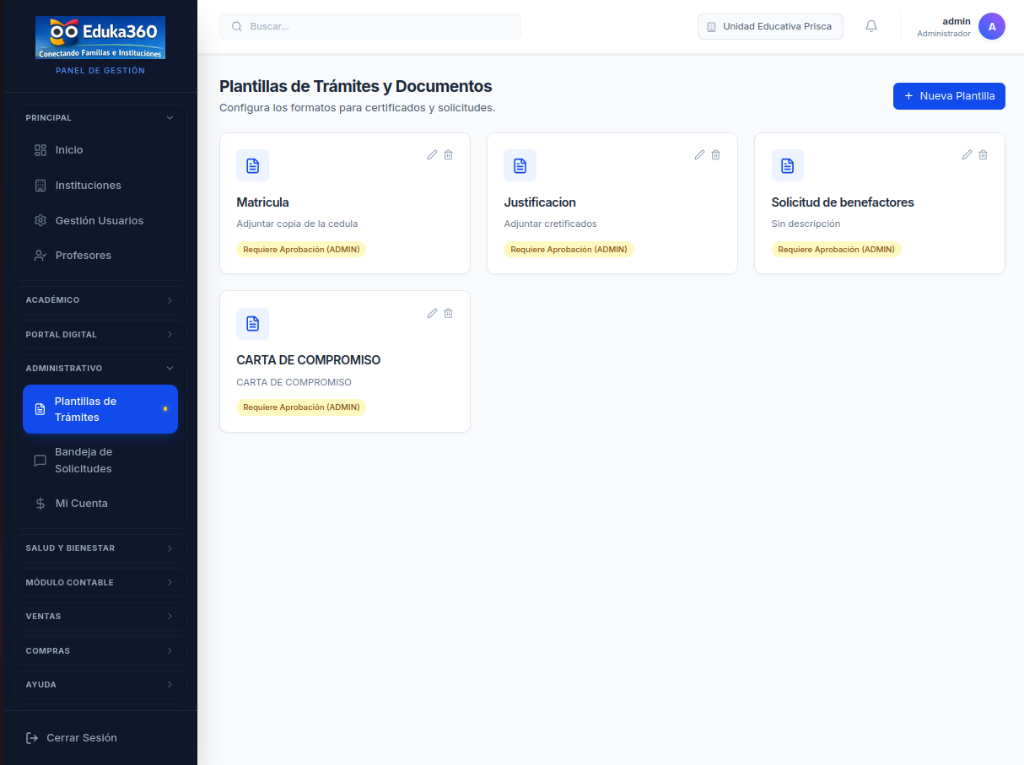 Gestión de Trámites Eduka360